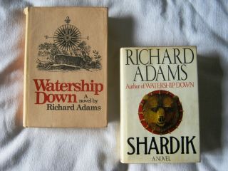 Richard Adams Watership Down 1st Ed 3rd Print & Shardik 1st Ed 1st Print Hc/dj