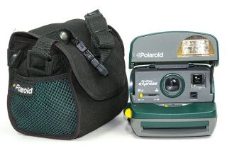 Vintage Polaroid One Step Express Green 600 Instant Film Camera