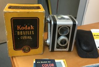 Vintage Eastman Kodak Duaflex Camera w/ Kodak Lens w/ Box and Cover 2