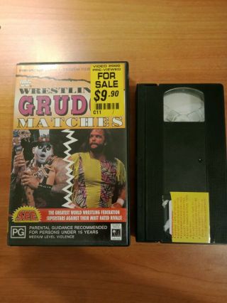 Vintage Pre - Owned Vhs Movie - Wwf Wrestling Grudge Matches [v2]