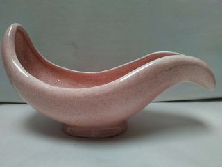28 Vtg 1950s Red Wing Pottery 1582 Pink Speckled Signature Color Planter