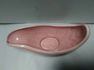 28 Vtg 1950s Red Wing Pottery 1582 Pink Speckled Signature Color Planter 5