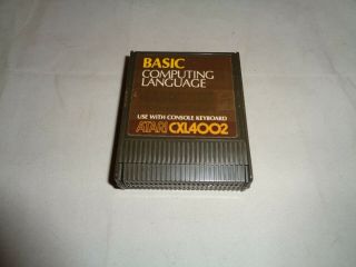 Basic Programming Language,  Program Only,  Atari 400/800