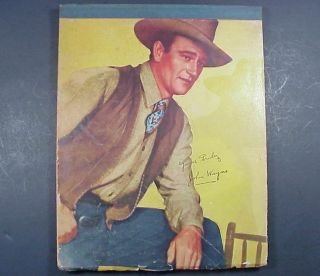 Vintage John Wayne Note Pad Book 1940 