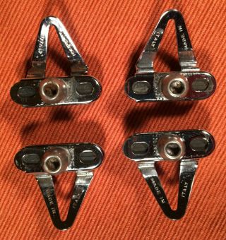Campagnolo Brake Pads And Holders Chrome Plated Vintage