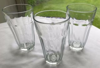Palaks Clear Glasses - Vintage 10 Panel Barware 12 Ounces