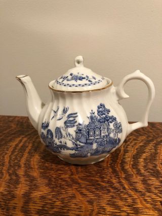 Vintage Blue Willow Teapot By Robinson Design Japan 1989
