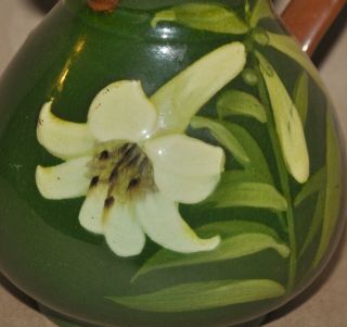 Vintage Watcombe Art Pottery Torquay Mottoware Lily Flower Teapot Bermuda Devon 3