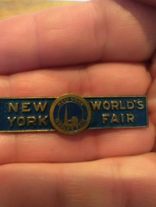 Vintage York Worlds Fair 1939 Deco Trylon Perishpere Pin Brooch Unseen Nr