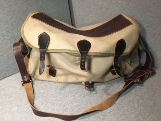 Vintage Orvis Canvas & Leather Fly Fishing Tackle Bag