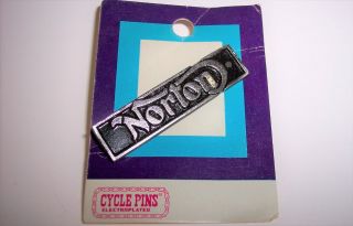 Vintage Norton Badge Lapel Pin For Rocker Cafe Leather Hat Or Vest 500 650 750