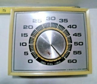 Vintage Westclox One Hour Long Ring Kitchen Timer Model 50045