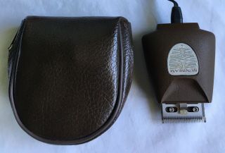 Sunbeam Vintage Hair Clipper Leather Pouch