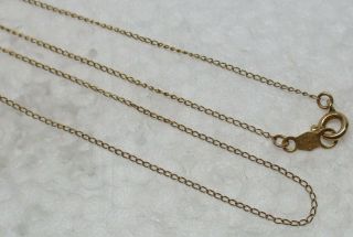 Vintage Solid 14k Yellow Gold 18 - 1/2 " Designer Necklace -,  L@@k