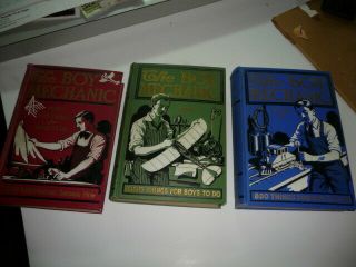 3 Books The Boy Mechanic Volumes 12 & 3 1913 - 1919 Popular Mechanics