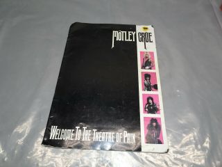 Vintage Motley Crue Welcome To The Theatre Of Pain Concert Tour Program Book
