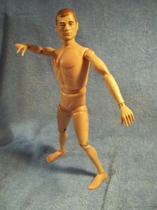 Vintage 12  Gi Joe Action Soldier Marine Pilot Painted Head W/red Swirl Chest