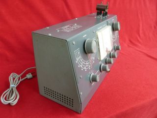 Heathkit QM - 1 Vintage Q Meter Unit,  test coil & Grayhill test clips 4