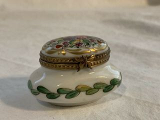 Vintage Limoges France Peint Main Trinket Box