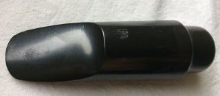 Vintage Hard Rubber Tenor Saxophone Mouthpiece Marked Size 5 Sax Mouth Piece.
