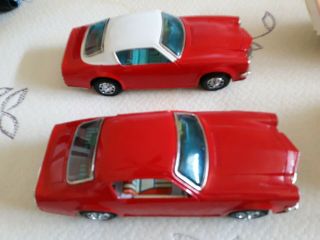 Two Camaro Battery Bump N Go Vintage Toy Tin Car