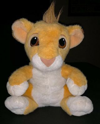 Vintage 1993 Authentic The Lion King Simba Plush Soft Stuffed Toy Doll Mattel
