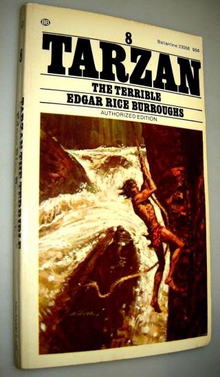 Tarzan The Terribleby Edgar Rice Burroughs 1974 Paperback 8 Robert Abbett Art