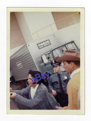 Elvis Presley Kodak Candid Photo Houston March 1970 Jim Curtin Vintage