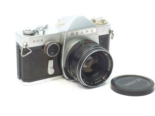 Vintage Sears Tls 35mm Slr Film Camera W.  1:1.  8 F= 55mm Lens