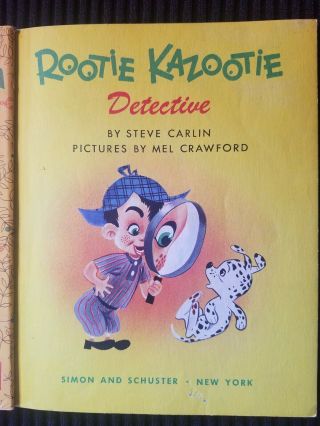 Vintage Little Golden Book Rootie KazootieDetective 150 1953 1st ed. 4