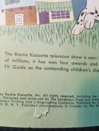 Vintage Little Golden Book Rootie KazootieDetective 150 1953 1st ed. 6