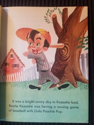 Vintage Little Golden Book Rootie KazootieDetective 150 1953 1st ed. 7