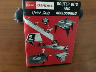Vintage Craftsman Router Bit Kit 9 25448 26 pc.  Case and standing tray 4