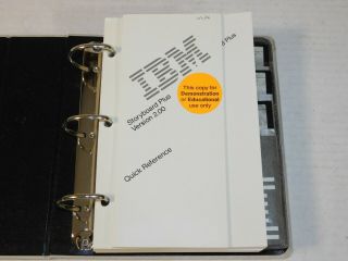 Vtg IBM Computer PC Storyboard Plus 2.  00 Software Technical Reference Library 3