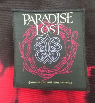 Vtg Paradise Lost Thorns Patch
