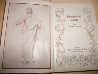 VINTAGE IMITATION OF CHRIST BY THOMAS A ' KEMPIS LATE 1800 ' S M.  A.  DONOHUE & CO 3