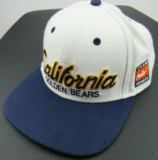 Nike California Golden Bears Script Snapback Hat Cap Snap Back Twill Vintage