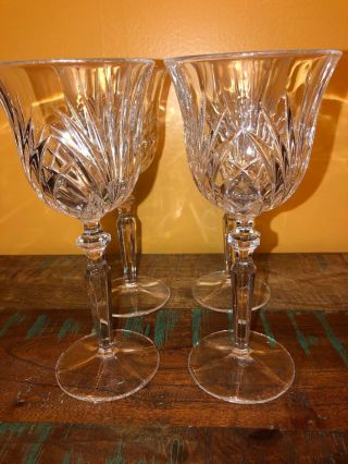 Vintage Gold Label Waterford Crystal Wine Glasses,  Set Of 4