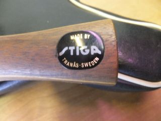 Vintage STIGA Sweden Ping Pong Table Tennis Paddle/Racket Mark V With Case 3