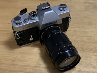 Mamiya Msx 500 & Komura 135mm F2.  8 Prime Lens Set - 35mm Vintage Slr Film Camera