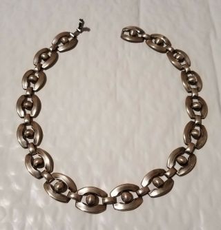 Vintage Danecraft Sterling Link Necklace/choker 16 " Signed