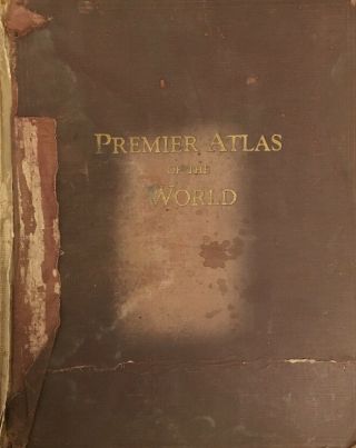 Rand Mcnally Premiere Atlas Of The World 1925 Vintage