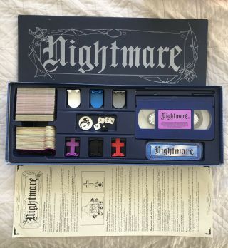 Nightmare VHS Horror Vintage 90s Video Board Game 1991 3