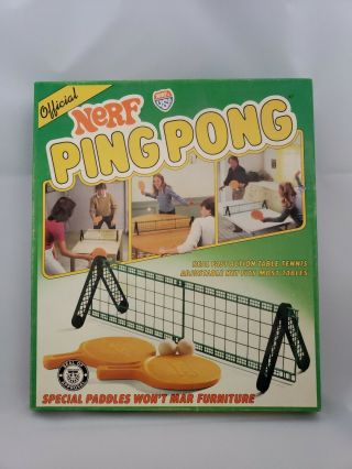 Vintage Official Nerf Ping Pong Set Complete