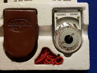 Vintage Hanimex Australia Sekonic Leader Deluxe Exposure Meter Model L - 8b as 2