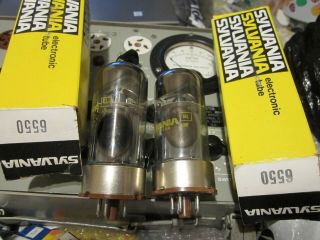 2 Very Strong Sylvania Welded Plate 6550 Tubes 50036