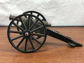 Vintage Die - Cast Metal Army Model American Civil War Field Artillery Toy Cannon