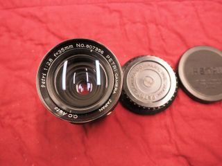 Vintage Petri F=35mm 1:2.  8 Lens.