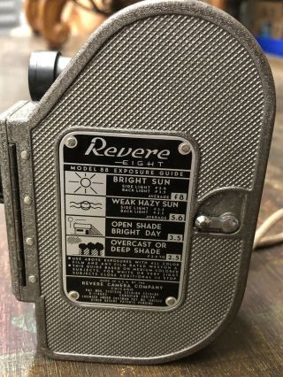 Revere Eight Model 88 Movie Camera W/ Wollensak 13mm F/2.  5 Lens
