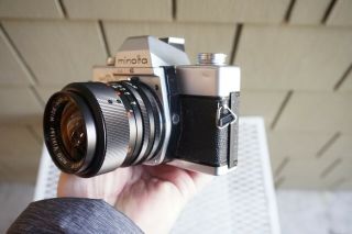 VTG Minolta SRT MC II 35mm Film Camera body Vivitar 35mm f/2.  8 Lens Student Set 3